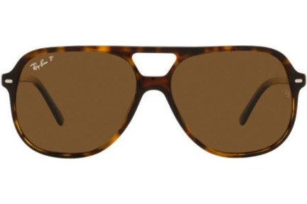 Sonnenbrille Ray-Ban Bill RB2198 902/57 Polarized Quadratisch Havanna