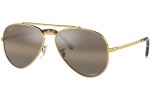 Sunglasses Ray-Ban New Aviator Chromance Collection RB3625 9196G5 Polarized Pilot Gold