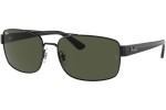 Sonnenbrille Ray-Ban RB3687 002/31 Rechteck Schwarz