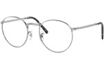 Glasses Ray-Ban New Round RX3637V 2501 Rund Silber