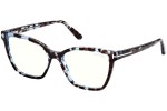 Brillen Tom Ford FT5812-B 055 Cat Eye Blau