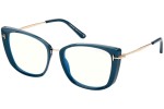 Brillen Tom Ford FT5816-B 089 Cat Eye Blau