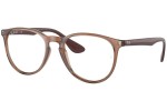 Brillen Ray-Ban Erika RX7046 5940 Quadratisch Braun