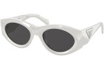 Sonnenbrille Prada PR20ZS 1425S0 Oval Weiß