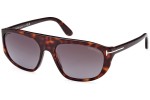 Sonnenbrille Tom Ford FT1002 52B Pilot Havanna