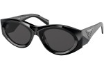 Sunglasses Prada PR20ZS 1AB5S0 Oval Schwarz