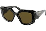 Sonnenbrille Prada PR14ZS 19D01T Besondere Schwarz