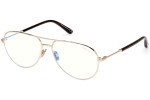 Glasses Tom Ford FT5829-B 028 Pilot Gold