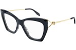 Glasses Alexander McQueen AM0376O 002 Cat Eye Blau