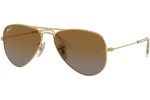 Sunglasses Ray-Ban Junior Aviator Junior RJ9506S 223/T5 Polarized Pilot Gold