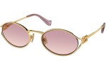 Sunglasses Miu Miu MU52YS 5AK06S Oval Gold