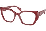 Glasses Prada PR18WV 15D1O1 Quadratisch Rot