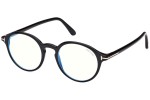 Glasses Tom Ford FT5867-B 001 Rund Schwarz