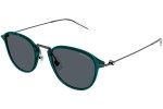 Sonnenbrille Mont Blanc MB0155S 007 Rund Grün