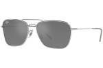 Sunglasses Ray-Ban Caravan Reverse RBR0102S 003/GS Rechteck Silber