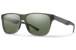 Sonnenbrille Smith LOWDOWNSTEEL B59/L7 Polarized Quadratisch Grün