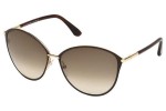 Sonnenbrille Tom Ford Penelope FT0320 28F Cat Eye Braun