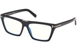 Glasses Tom Ford FT5912-B 001 Quadratisch Schwarz