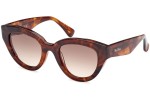 Sonnenbrille Max Mara Glimpse1 MM0077 53F Cat Eye Havanna