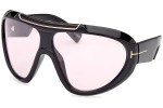 Sonnenbrille Tom Ford Linden FT1094 01Y Monoscheibe | Shield Schwarz