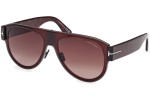 Sonnenbrille Tom Ford Lyle-02 FT1074 48T Pilot Braun