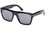 Sonnenbrille Tom Ford Alberto FT1077-N 01D Polarized Quadratisch Schwarz