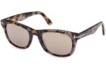 Sunglasses Tom Ford Kendel FT1076 55L Quadratisch Havanna