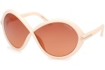 Sonnenbrille Tom Ford Jada FT1070 25T Besondere Beige