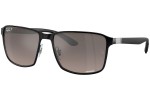 Sunglasses Ray-Ban Chromance Collection RB3721CH 186/5J Polarized Quadratisch Schwarz