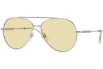 Sunglasses Burberry BE3147 1005M4 Pilot Silber