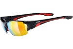 Sonnenbrille uvex blaze III Black / Red S3 Rechteck Schwarz