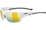 Sonnenbrille uvex sportstyle 222 pola White S3 Polarized Rechteck Weiß