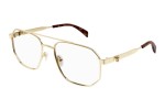 Glasses Alexander McQueen AM0459O 002 Pilot Gold