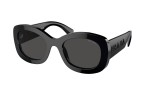 Sunglasses Prada PRA13S 1AB5S0 Oval Schwarz