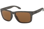 Sonnenbrille Oakley Holbrook XL Woodgrain Collection OO9417-06 PRIZM Polarized Quadratisch Braun