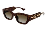 Sonnenbrille Gucci GG1558SK 002 Quadratisch Havanna