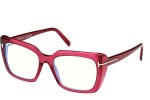 Brillen Tom Ford FT5992-B 075 Cat Eye Rot