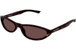 Sonnenbrille Balenciaga BB0007S 013 Oval Havanna